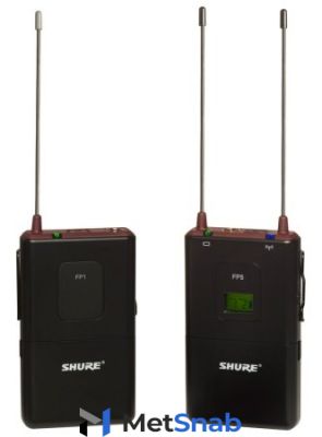 SHURE FP15 L4E 638 - 662 MHz универсальная поясная радиосистема (инструментальная, петличная, головная гарнитура)