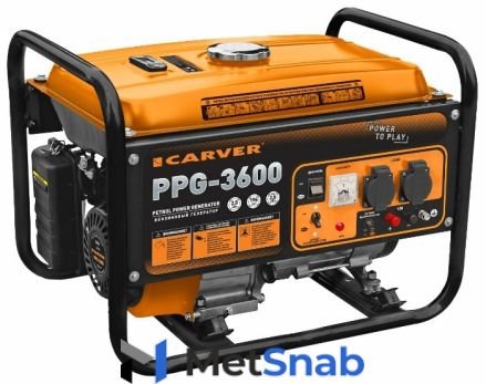 Бензиновый генератор Carver PPG-3600 (2500 Вт)