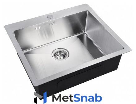 Врезная кухонная мойка ZorG INOX R 5951 59х51см нержавеющая сталь