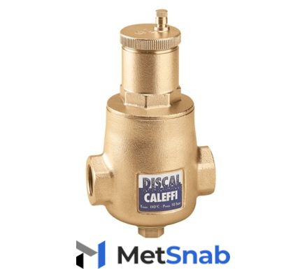 Деаэратор Caleffi Discal резьбовые соединения ВР 1"1/4 со сливом