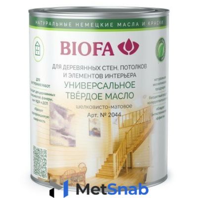 Масло твердое универсальное Biofa 2044 (10 л / 2007 небесный)