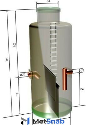 Жироуловитель вертикальный Eco Wasser 11,0 - 750 (3 литра в секунду)