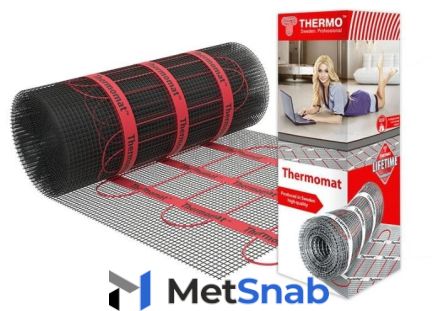 Нагревательный мат Thermo Thermomat TVK-210 6,6м2 1400Вт