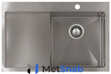 Интегрированная кухонная мойка Seaman ECO Marino SMV-780L.A 78х50см нержавеющая сталь