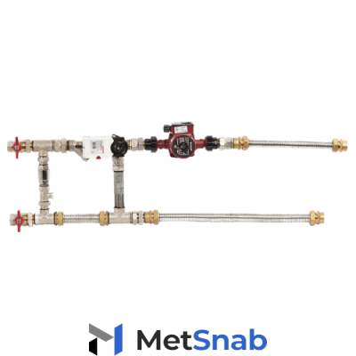 Смесительный узел с гибкими подводками Shuft MST 25-40-1.0-C24-F-TC