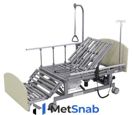 Кровать электрическая med-mos db-11а (ме-5228н-00) белый стандарт с боковым переворачиванием, туалетным устройством и функцией «кардиокресло»