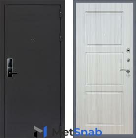 Дверь входная (стальная, металлическая) Сенатор Практик 3К Electro 5230 ФЛ-3 "Сандал белый" с электронным замком
