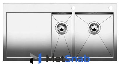 Интегрированная кухонная мойка Blanco Zerox 6S-IF 100х51см нержавеющая сталь