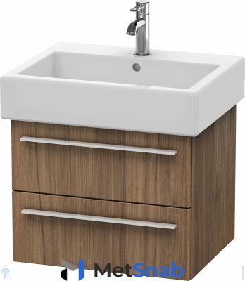 Тумба под умывальник Duravit X-Large 550х448х443 подвесная, 2 ящика, орех XL634407979