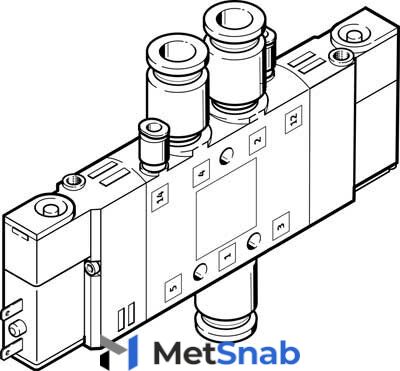 Распределитель с электроуправлением Festo CPE14-M1BH-5JS-QS-8