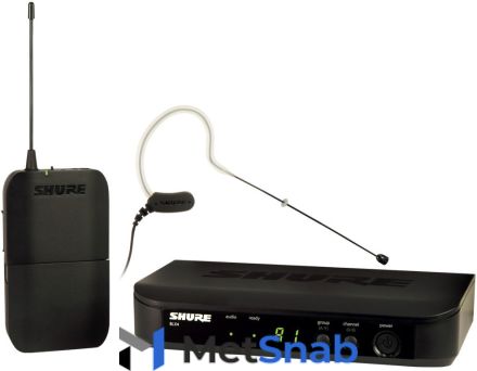 SHURE BLX14E/MX53 M17 662-686 MHz радиосистема головная с микрофоном MX153, цвет телесный