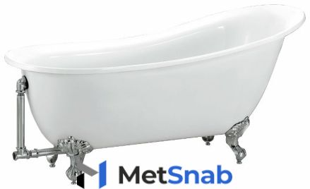 Ванна отдельностоящая BelBagno BB06-1700-BRN акрил