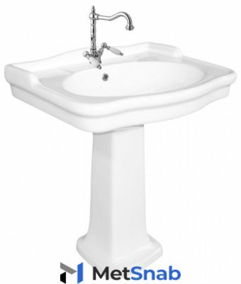 Раковина с пьедесталом 69.5 см BelBagno Boheme BB115L+BB115P