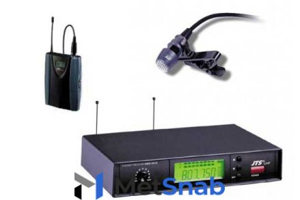 JTS US-901D/PT-950B+CM-501 Радиосистема одноканальная UHF-передатчик поясной 50-16000Гц, петличный микрофон CM-501