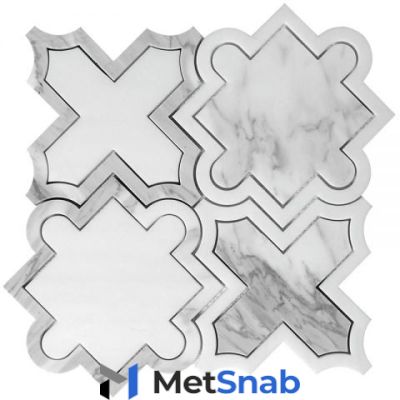 Мраморная мозаика Skalini Shape SHP-6 25,7х25,7