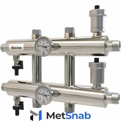 Коллектор отопления из нержавеющей стали 3 контура GK 32/3 85 кВт