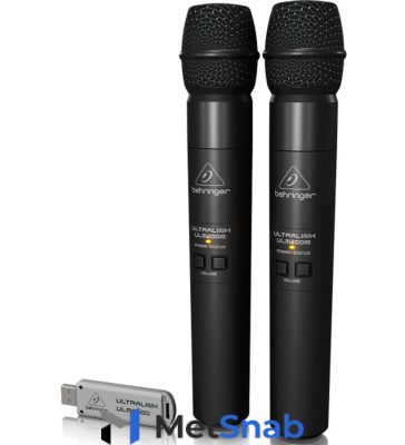 Радиосистема цифровая с двумя ручными передатчиками Behringer ULM202USB