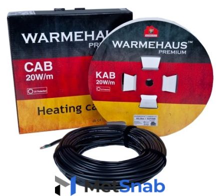 Греющий кабель Warmehaus CAB 20W UV 450Вт