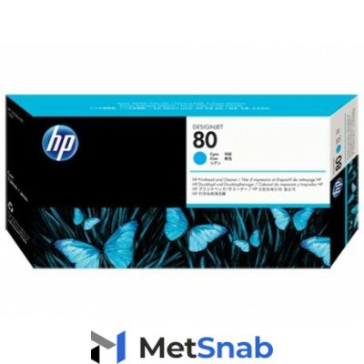 Печатающая головка Hewlett Packard C4821A (HP 80) Cyan