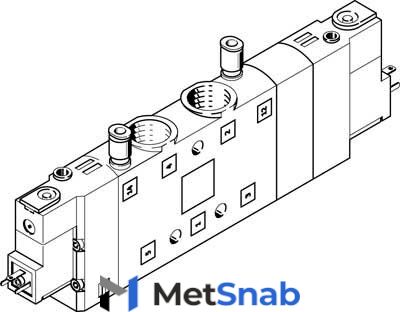 Распределитель с электроуправлением Festo CPE24-M1H-5/3BS-3/8