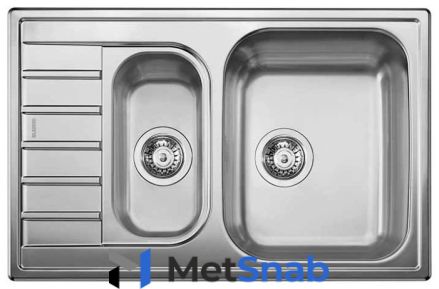 Врезная кухонная мойка Blanco Livit 6S Compact 78х50см нержавеющая сталь