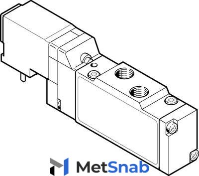 Распределитель с электроуправлением Festo MEH-5/2-1/8-P-S-I-B