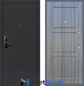 Дверь входная (стальная, металлическая) Сенатор Практик 3К Electro 5230 ФЛ-3 "Сандал серый" с электронным замком