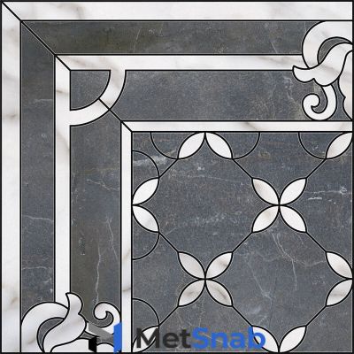 Декор напольный Виндзор 1/4 Розон Наборный ID42 Керамогранит 60x60 KERAMA MARAZZI ID42