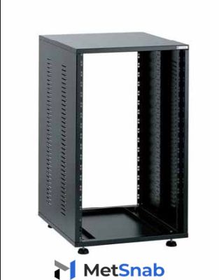 Мебель для студий EuroMet EU/R-30LX 05373 3 части Рэковый шкаф, 30U, глубина 640мм, сталь черного цвета.