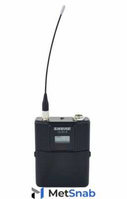 Передатчик SHURE QLXD1 G51 поясной QLXD, частотный диапазон 470-534 МГц