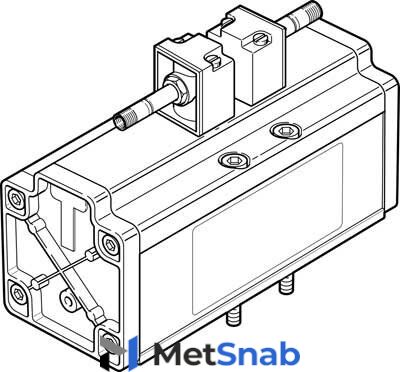 Распределитель с электроуправлением Festo MDH-5/3G-3/4-D-4