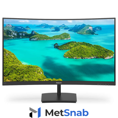 27" Philips 271E1SCA изогнутый 1920×1080 75Гц VA W-LED 16: 9 4ms (GtG) VGA HDMI 50M: 1 3000: 1 178/178 250cd Tilt Speakers Black