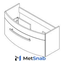 Тумба под раковину Caprigo Legato 100 с 1 ящиком