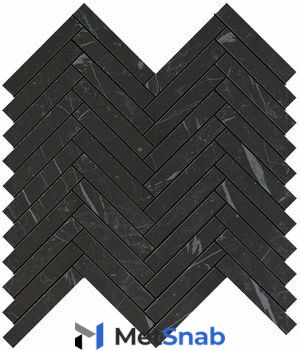 Marvel Nero Marquina Herringbone Wall (9SHN) 30,5X30 Керамическая плитка