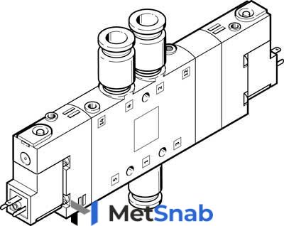 Распределитель с электроуправлением Festo CPE18-M3H-5/3G-QS-8