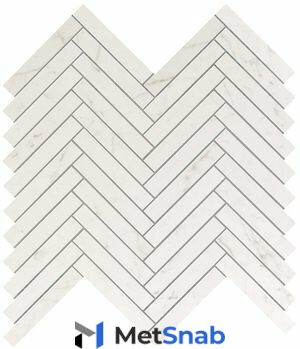 Marvel Carrara Pure Herringbone Wall (9SHC) 30,5X30 Керамическая плитка