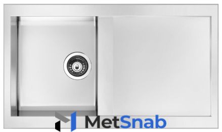 Врезная кухонная мойка smeg LQR861-2 86х50см нержавеющая сталь