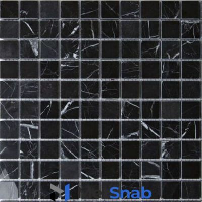 Плитка Chakmaks Anatolian Stone 23x23 Мозаика Chakmaks BLACK SILK