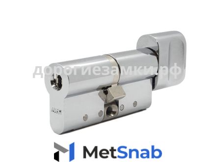 Цилиндр Abloy Protec2 CY 322 T ключ-вертушка (размер 51x36 мм) - Хром