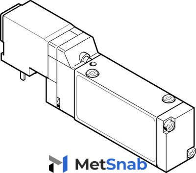 Распределитель с электроуправлением Festo MEH-3/2-5,0-I-B