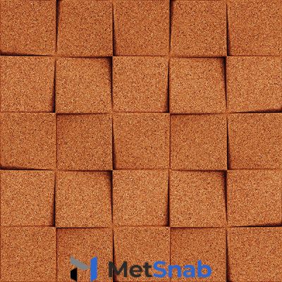 Muratto 3D панели Organic Blocks Minichock Copper MUOBMIN13