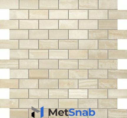 S.O. Ivory Chiffon Brick Mosaic 30,5х30,5/С.О. Айвори Шиффон Брик Мозаика 30,5х30,5 (600110000203)