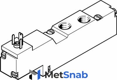 Распределитель с электроуправлением Festo MEBH-5/2-1/8-P-B-230AC