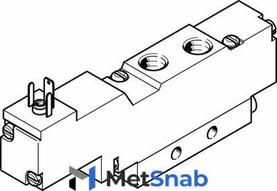 Распределитель с электроуправлением Festo MEBH-5/2-1/8-B