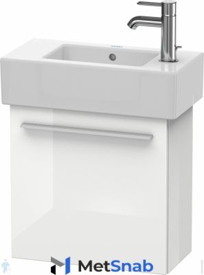 Тумба под раковину Duravit X-Large 450х228 подвесная, левая, белая глянцевая XL6208L2222