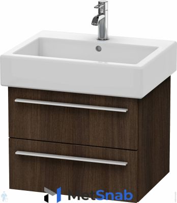 Тумба под умывальник Duravit X-Large 550х448х443 подвесная, 2 ящика, каштан XL634405353