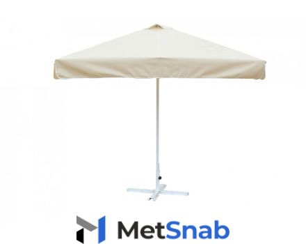 Зонт Митек 2.5х2.5 м с воланом (алюминевый каркас с подставкой, стойка 40мм, 8 спиц 20х10мм, тент OXF 300D)