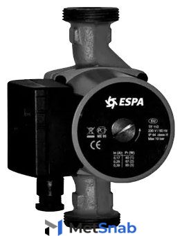 Циркуляционный насос ESPA RA1-S 32-100 180мм (350 Вт)