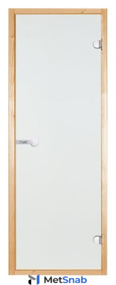 Двери стеклянные HARVIA для сауны (890х1890) 9/19 коробка сосна, прозрачная D91904M