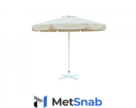Зонт Митек 3,0 м с воланом (алюминевый каркас с подставкой, стойка 40мм, 8 спиц 20х10мм, тент OXF 300D)